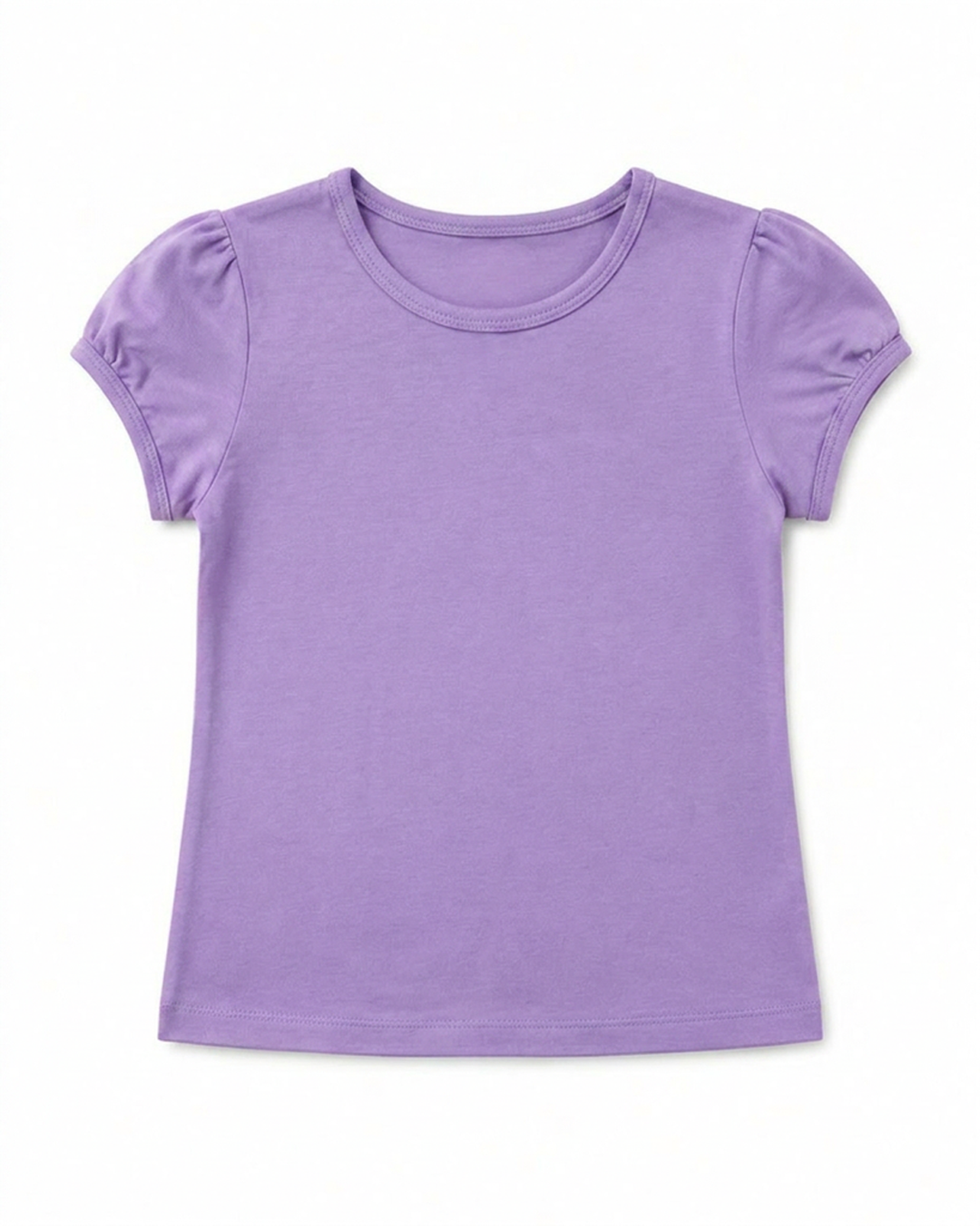 Toddler Girls Shoulder Ruching Short Sleeve Tee
