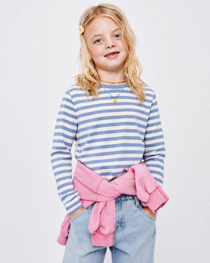 Toddler Girls LS Striped Tee