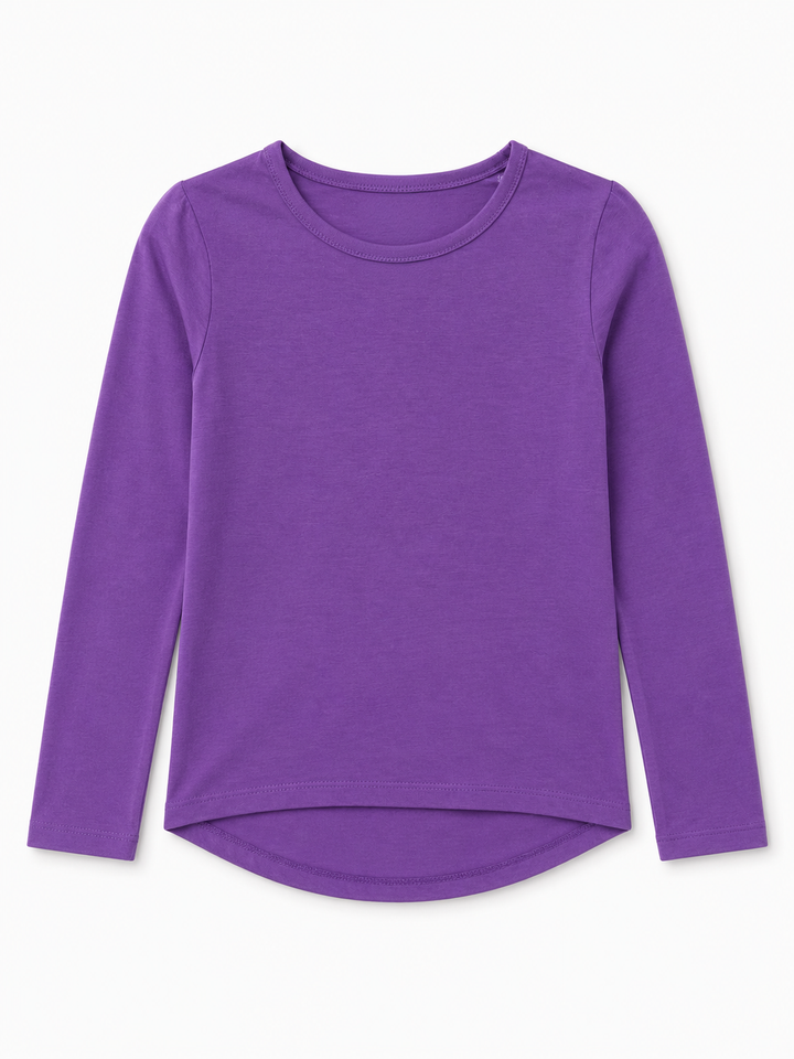 Toddler Girls Hi Low Long Sleeve Tee