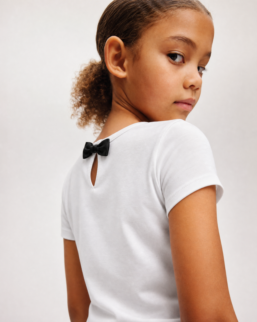 Toddler Girls Bow Tee