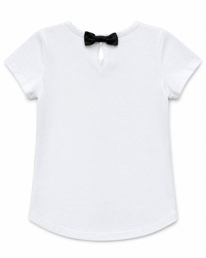 Toddler Girls Bow Tee