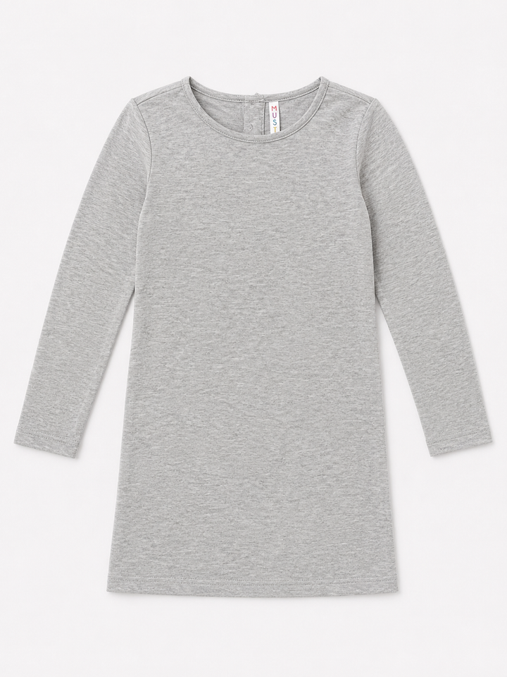 Toddler Girls Basic LS Dress