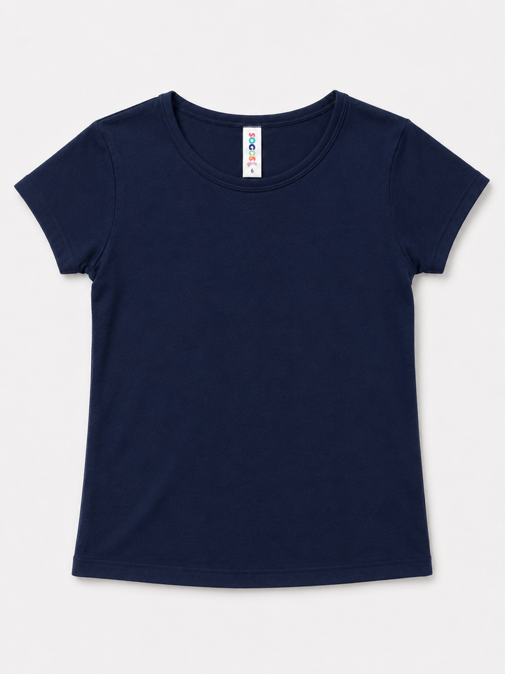 Toddler Girls Basic Cotton Tee