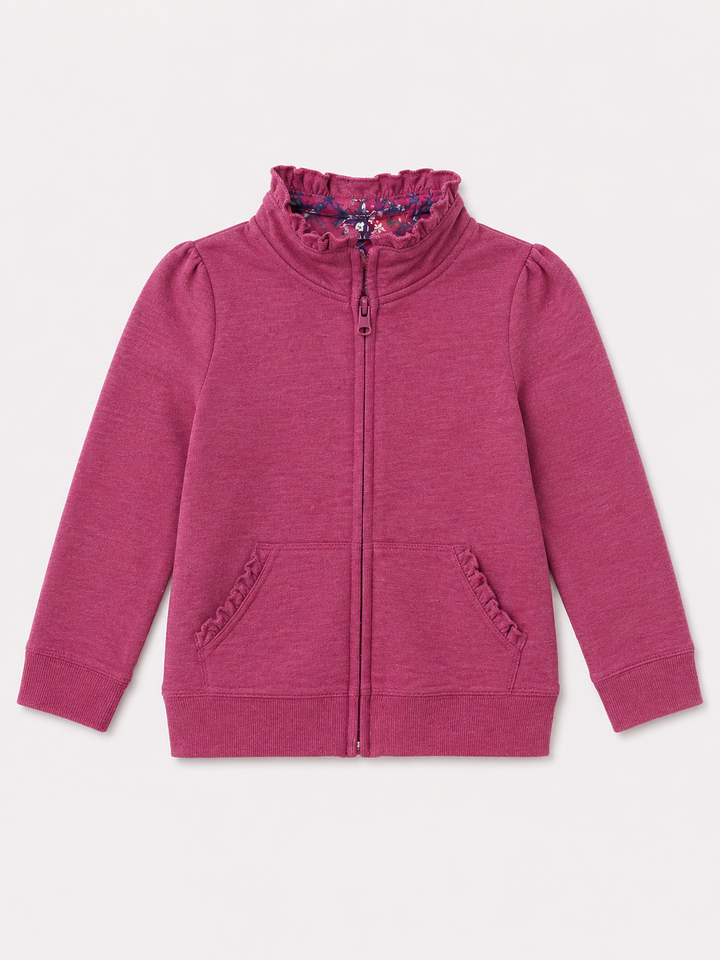 Toddler Girls Mock Neck Jacket