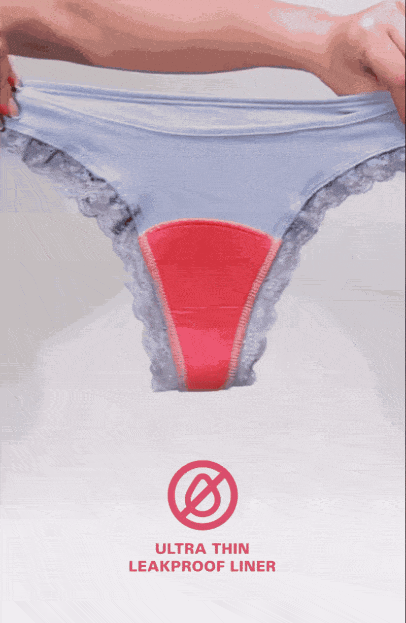 Leakproof Lace Cheeky Brief Liner