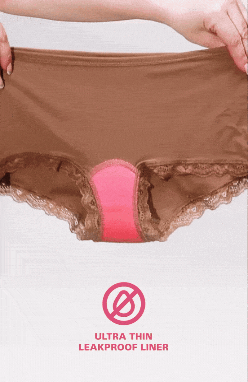 Leakproof Lace Boyshorts Liner