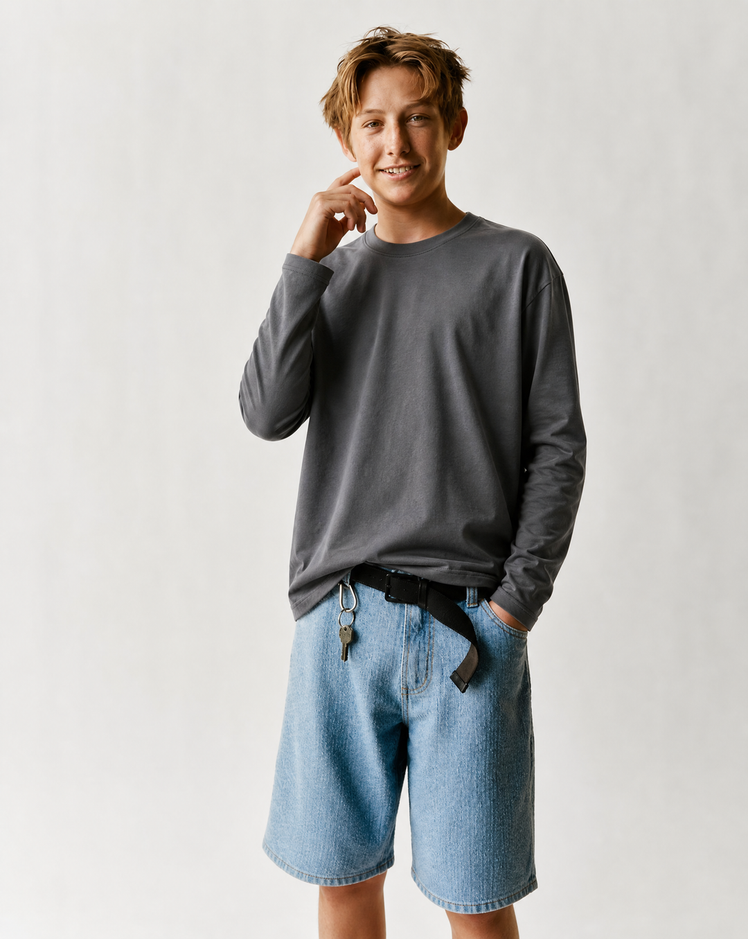 Youth Boys Basic Long Sleeve Tee