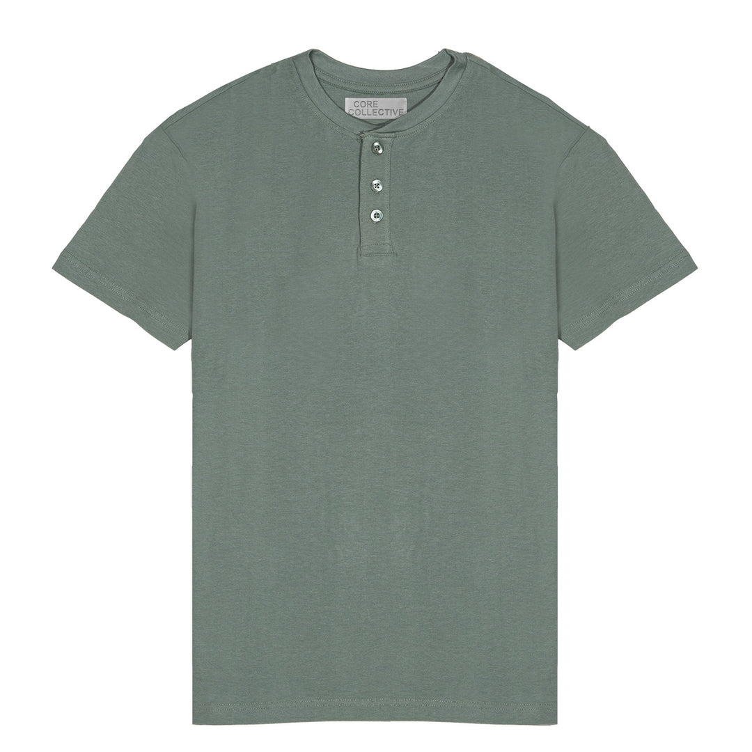 CORE COLLECTIVE PRIME LUXURY CLASSIC HENLEY SS TEE