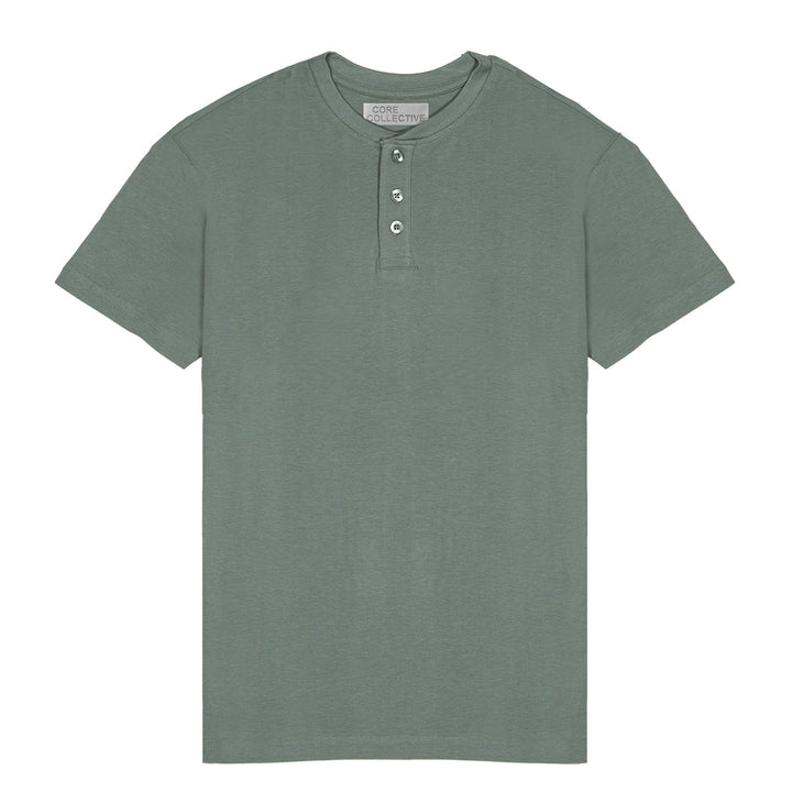CORE COLLECTIVE PRIME LUXURY CLASSIC HENLEY SS TEE