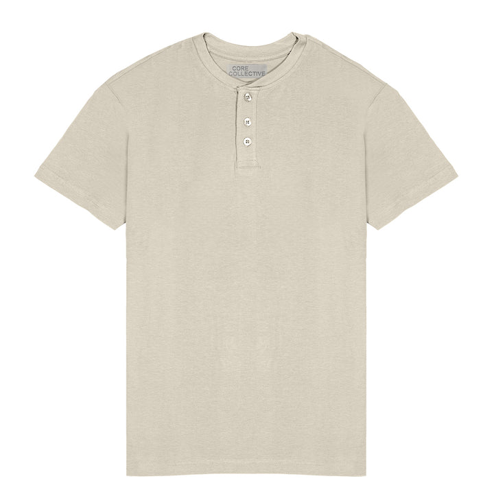 CORE COLLECTIVE PRIME LUXURY CLASSIC HENLEY SS TEE
