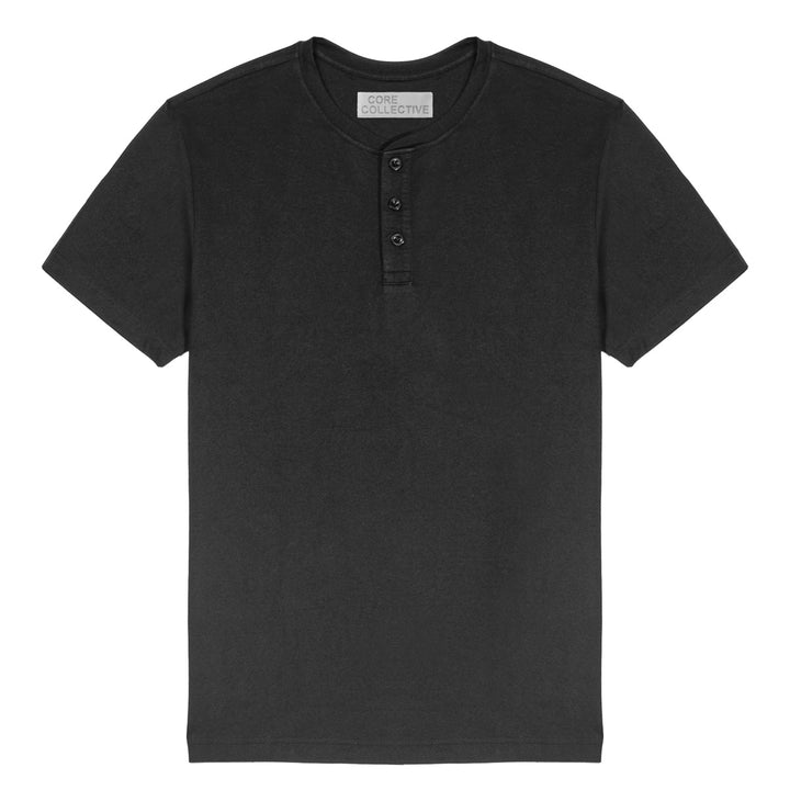 CORE COLLECTIVE TRANSIT POLY BLEND SS HENLEY TEE