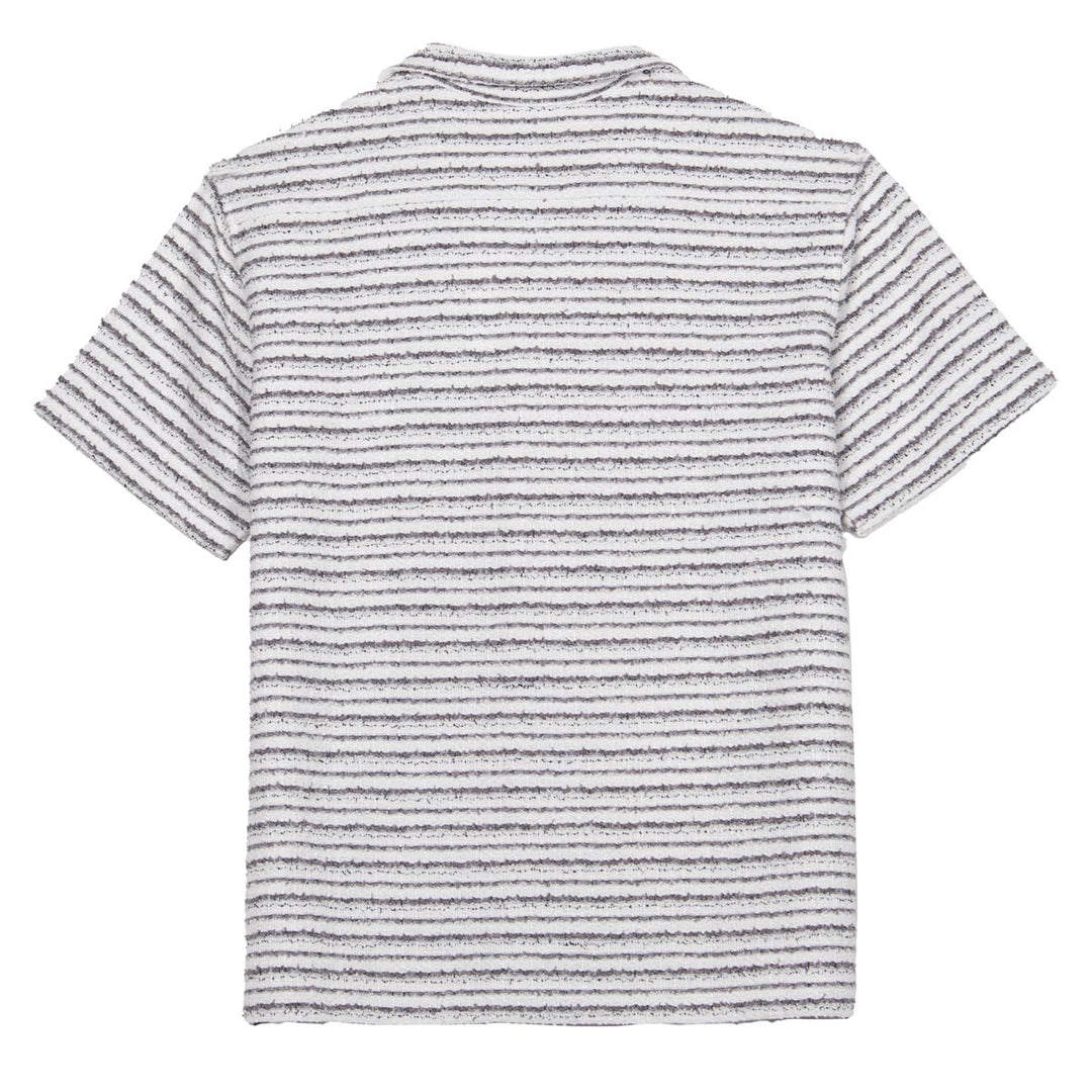 CORE COLLECTIVE LINEAR BUTTON DOWN SS KNITEED SHIRT