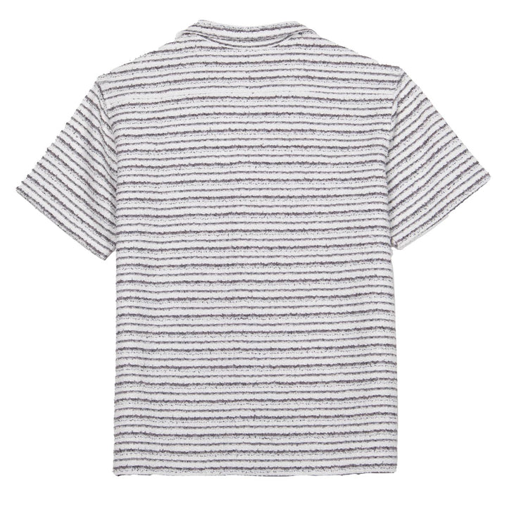 CORE COLLECTIVE LINEAR BUTTON DOWN SS KNITEED SHIRT