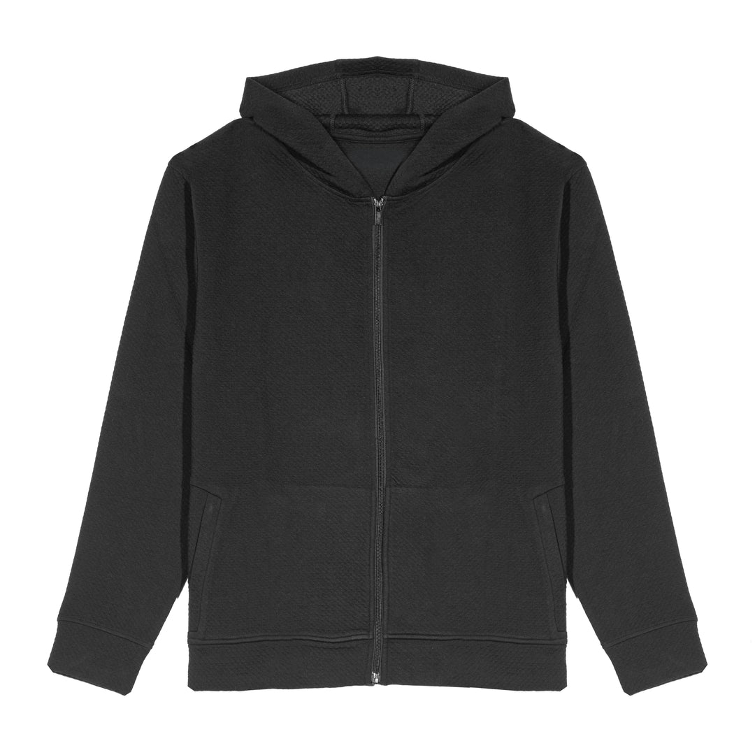 CORE COLLECTIVE SKYLINE TEXTURED ZIP UP HOODIE