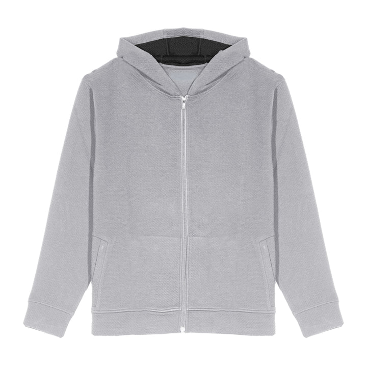 CORE COLLECTIVE SKYLINE TEXTURED ZIP UP HOODIE