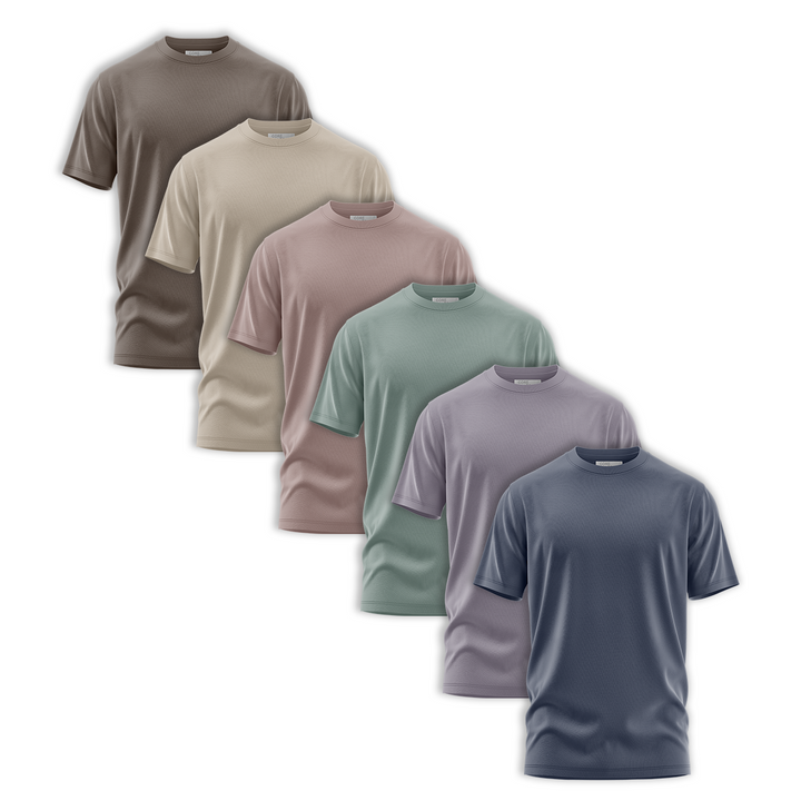 CORE COLLECTIVE 6 PACK OF PRIME LUXURY CLASSIC SS TEES