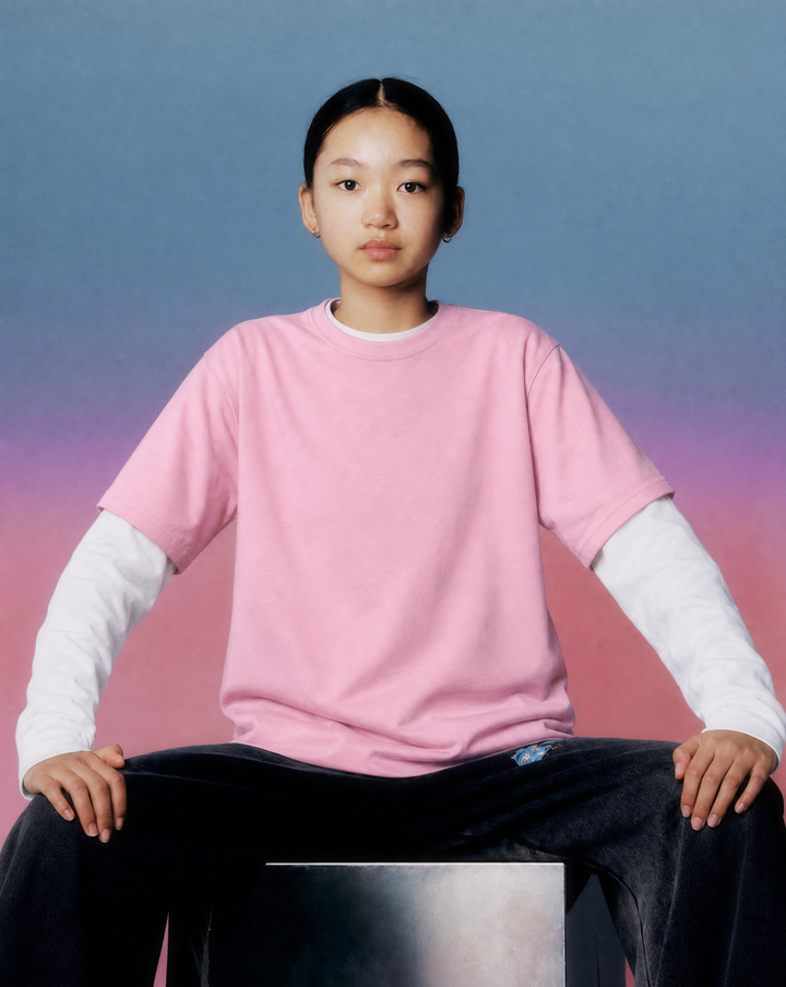 NONBRANDED YOUTH GIRLS RAGLAN LS TEE