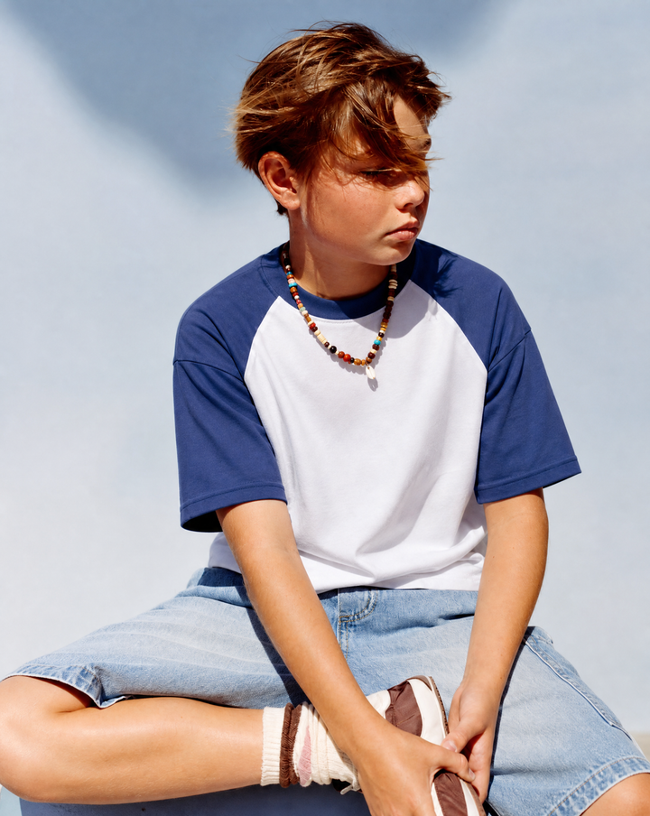 NONBRANDED YOUTH RAGLAN TSHIRT