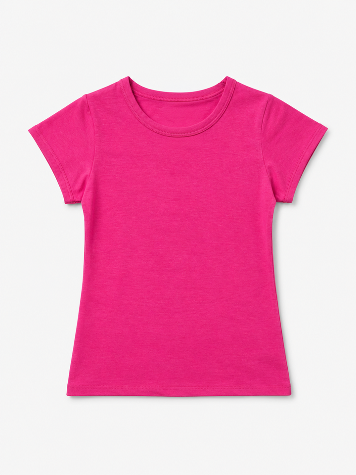 Toddler Girls Basic Stretch Tee