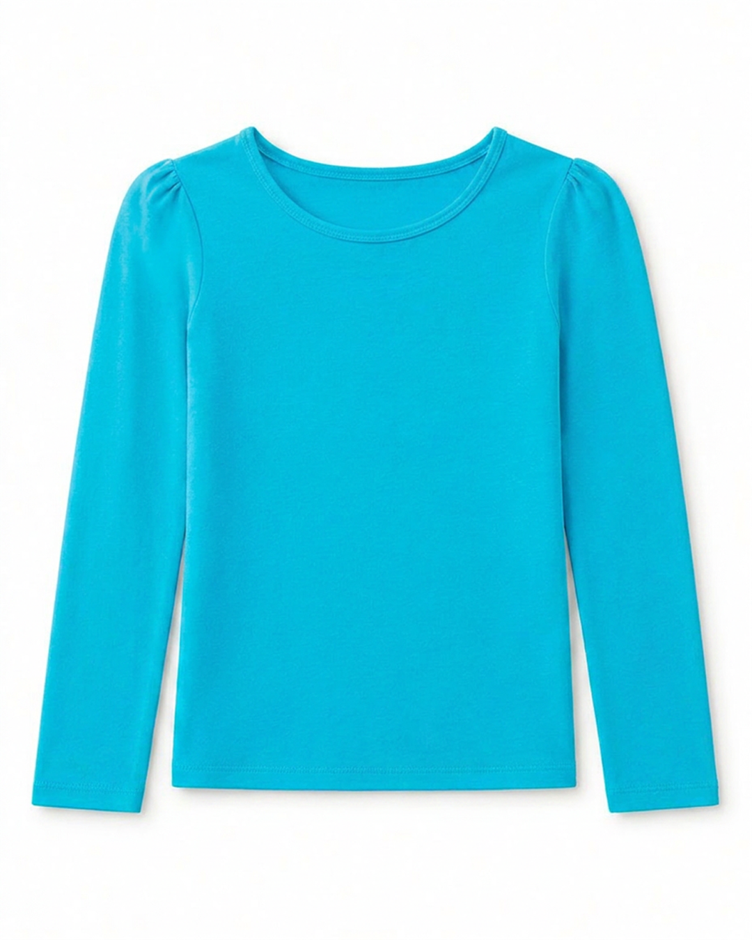 NONBRANDED TODDLER GIRLS LS SHOULDER RUCHING TEE