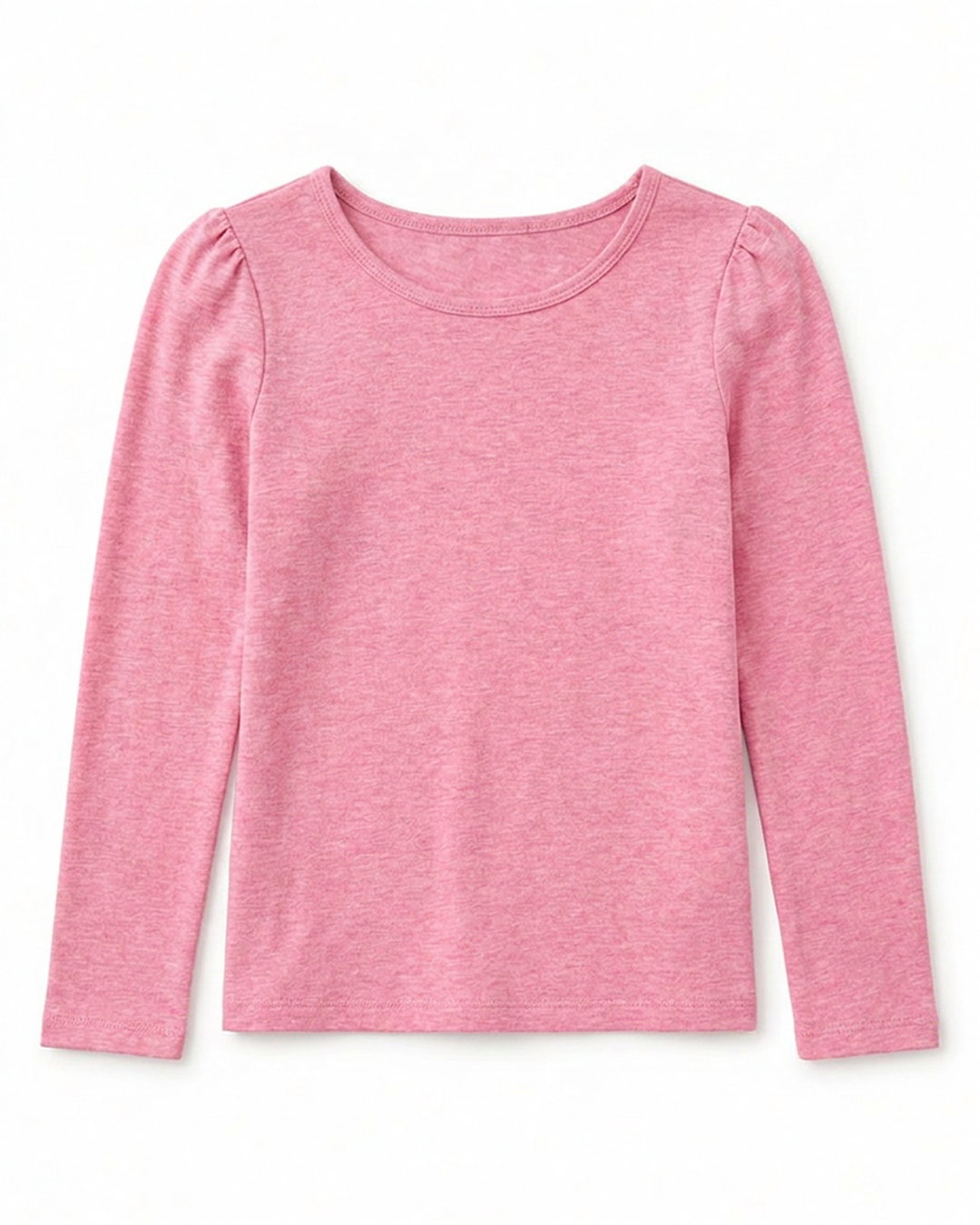 NONBRANDED TODDLER GIRLS LS SHOULDER RUCHING TEE