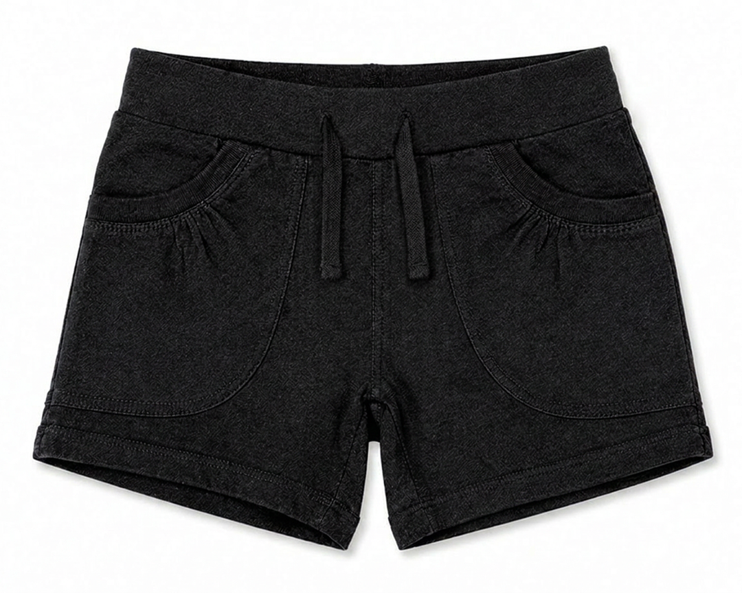 Toddler Girls Knit Denim Shorts