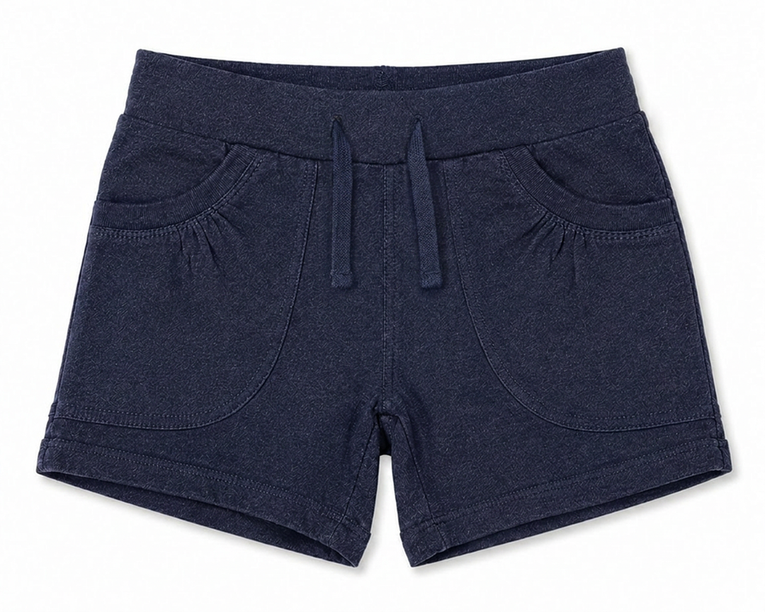 Toddler Girls Knit Denim Shorts