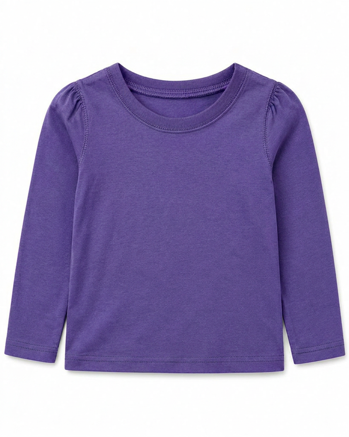 Toddler Girls Ruched Shoulder LS Tee