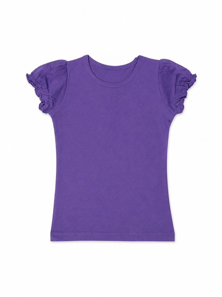 Toddler Girls Ruched Sleeve Tee