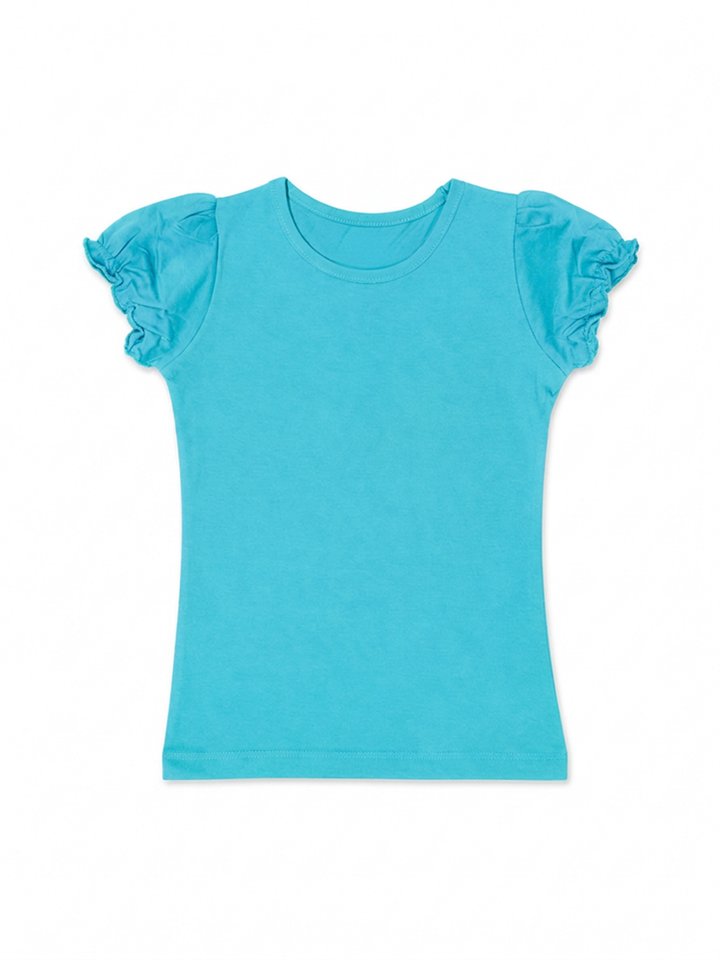 Toddler Girls Ruched Sleeve Tee