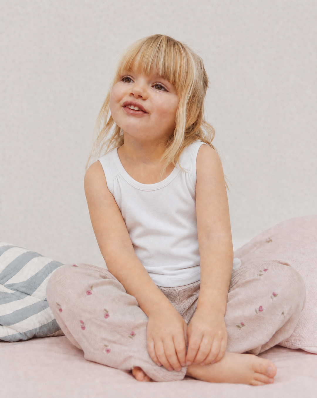 Todder Girls Ruched Shoulder Tanktop