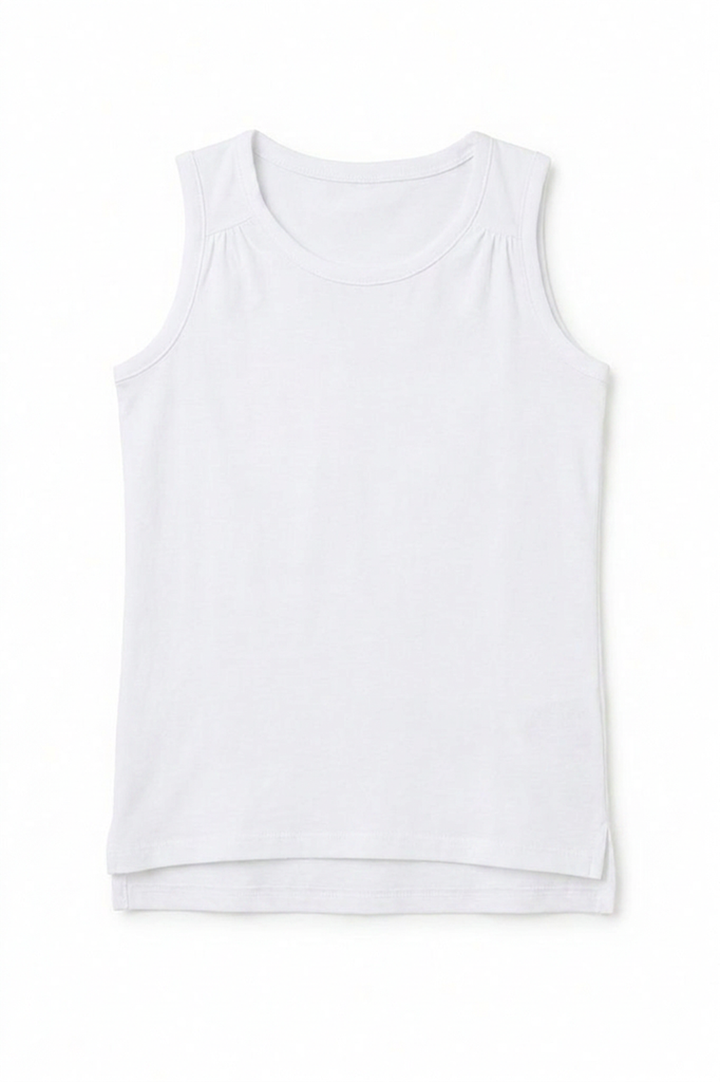 Todder Girls Ruched Shoulder Tanktop