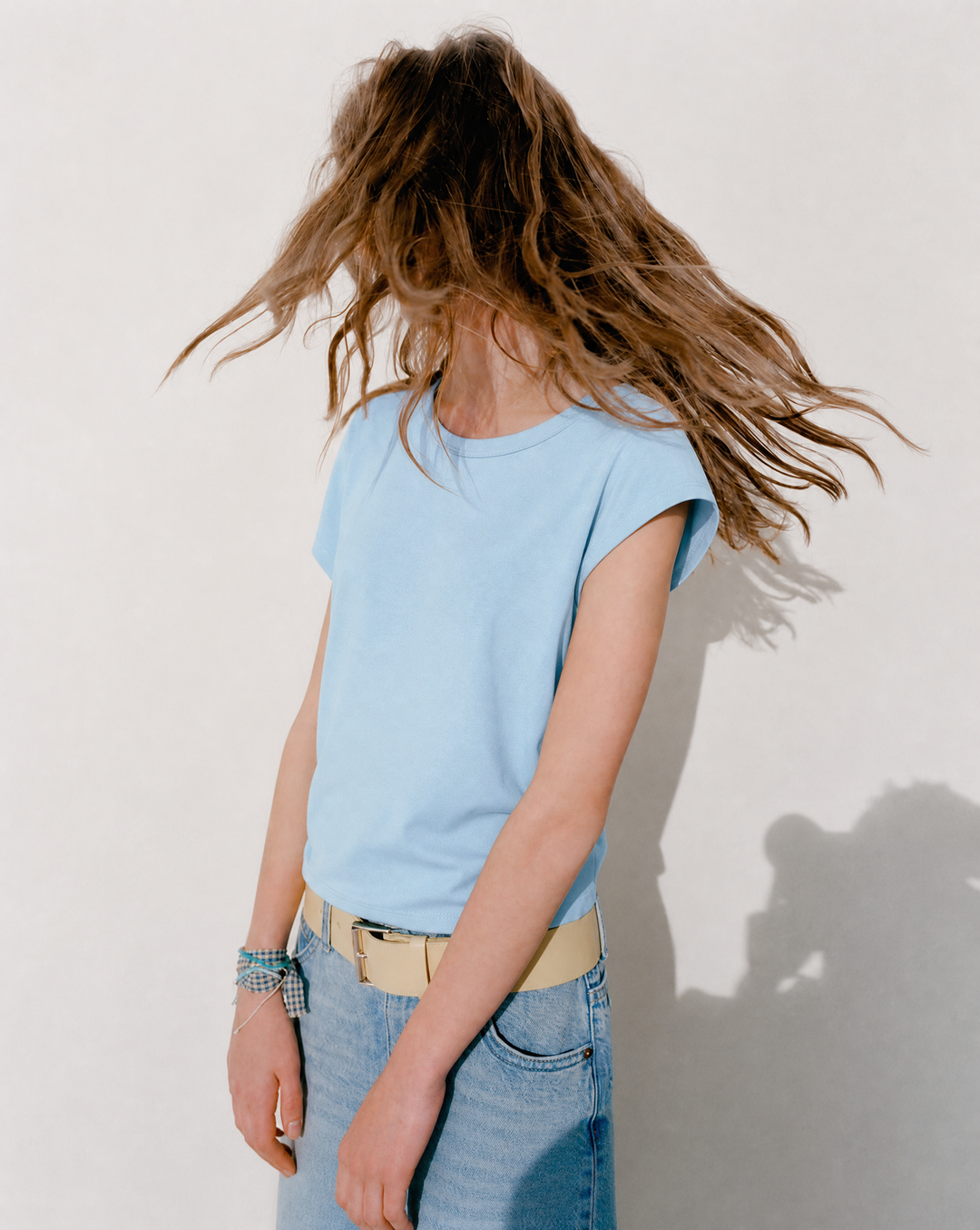 NONBRANDED YOUTH GIRLS SS RIB TEE