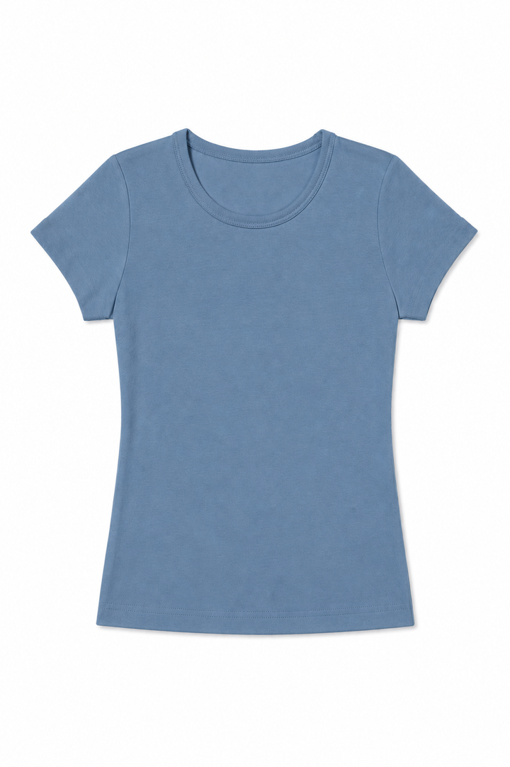 NONBRANDED YOUTH GIRLS SS RIB TEE