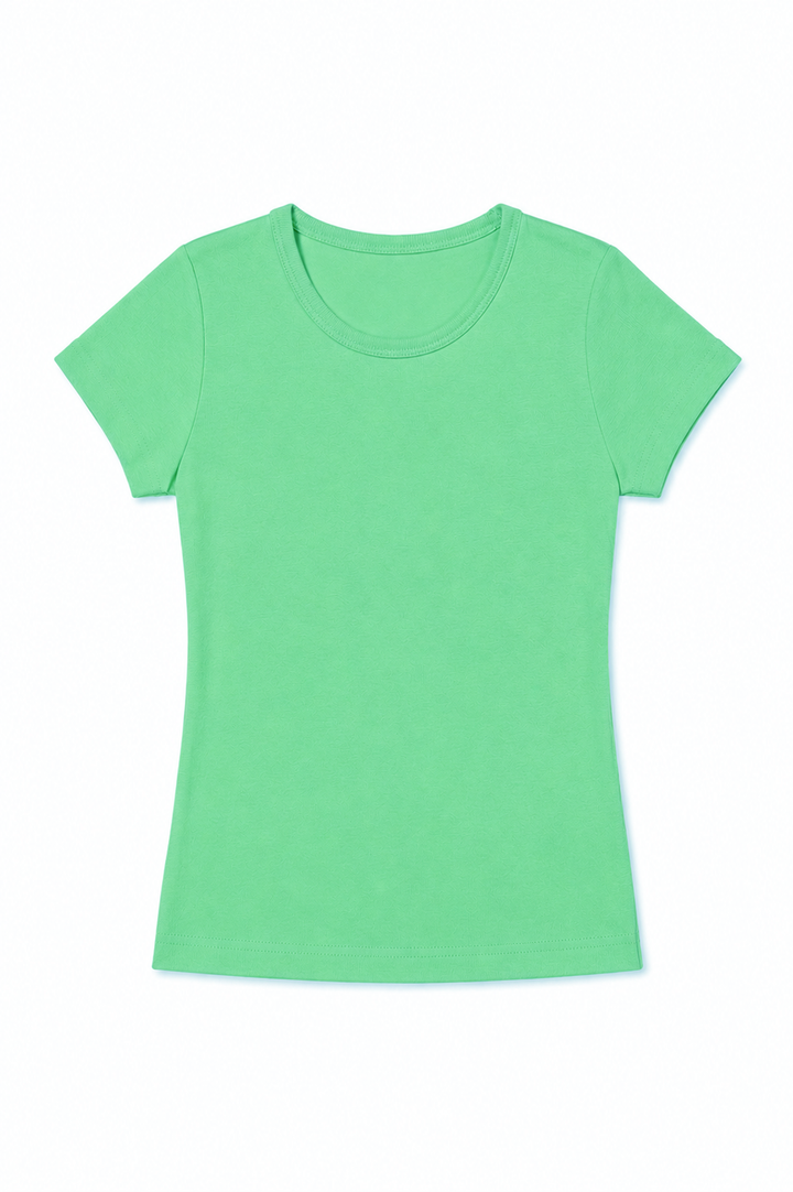NONBRANDED YOUTH GIRLS SS RIB TEE