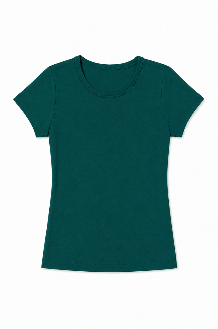 NONBRANDED YOUTH GIRLS SS RIB TEE