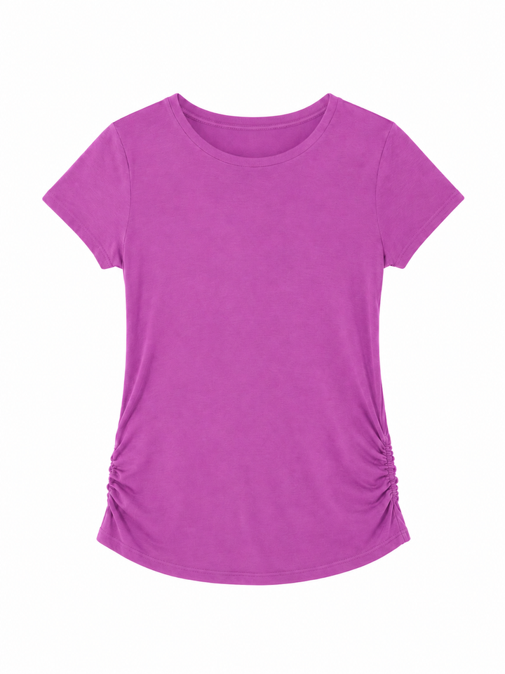Youth Girls Side Ruching Tee