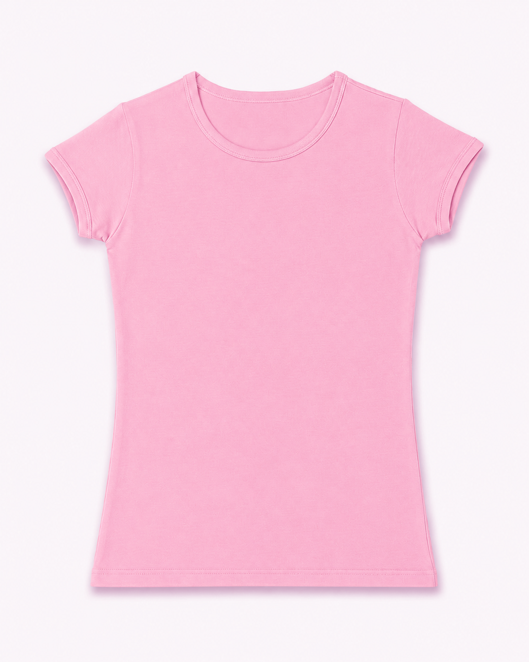 NONBRANDED YOUTH GIRLS SS  RIB CUFF TEE
