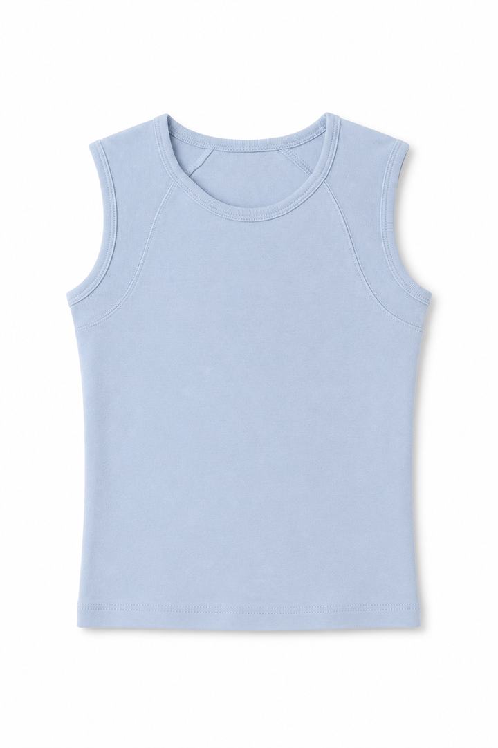NONBRANDED YOUTH GIRLS 1X1 RIB TANKTOP