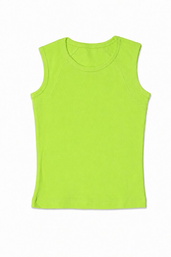 NONBRANDED YOUTH GIRLS 1X1 RIB TANKTOP