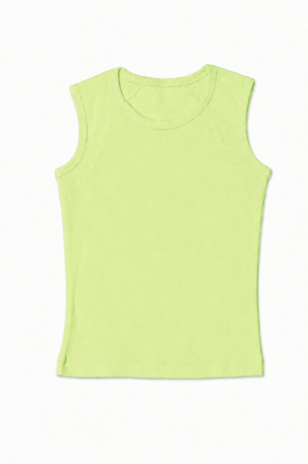 NONBRANDED YOUTH GIRLS 1X1 RIB TANKTOP