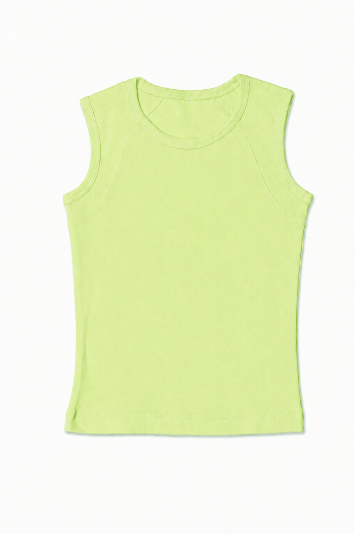 NONBRANDED YOUTH GIRLS 1X1 RIB TANKTOP