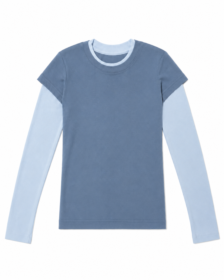 NONBRANDED YOUTH GIRLS 2TONE RAGLAN LS TEE