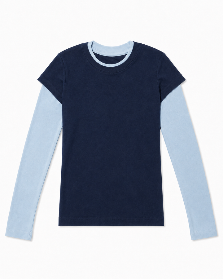 NONBRANDED YOUTH GIRLS 2TONE RAGLAN LS TEE