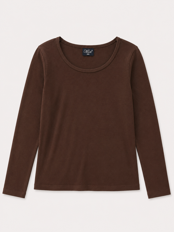 Youth Girls Long Sleeve Rib Tee