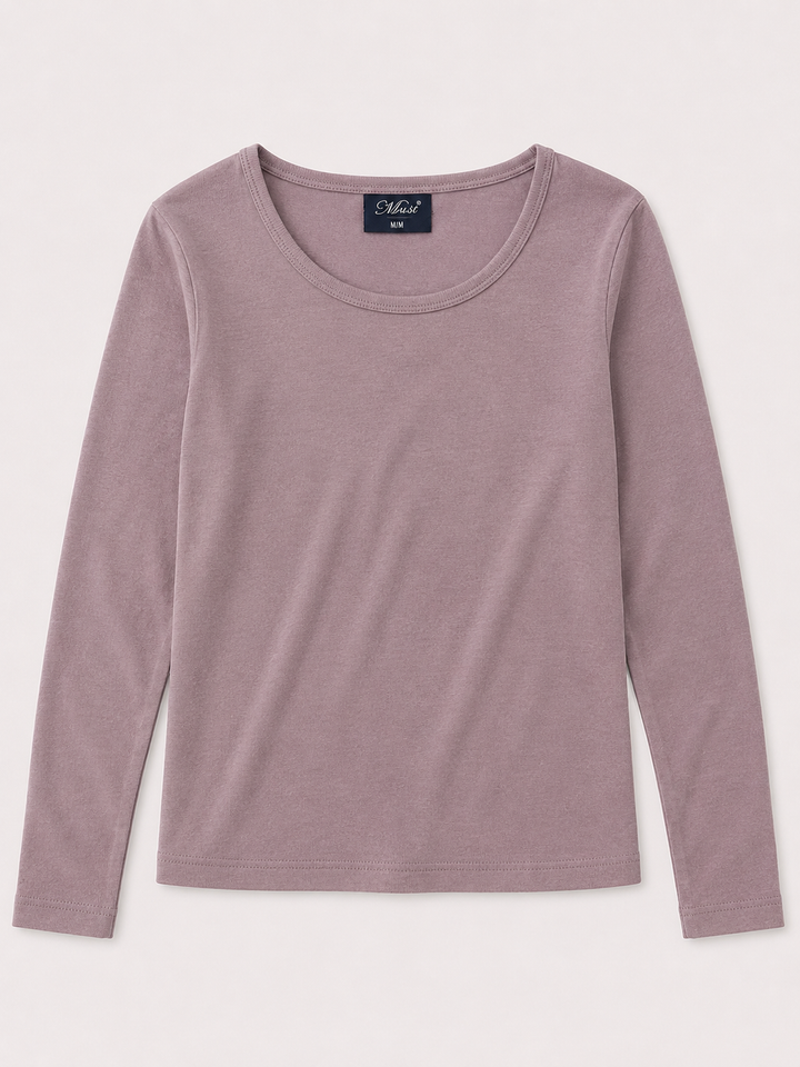 Youth Girls Long Sleeve Rib Tee