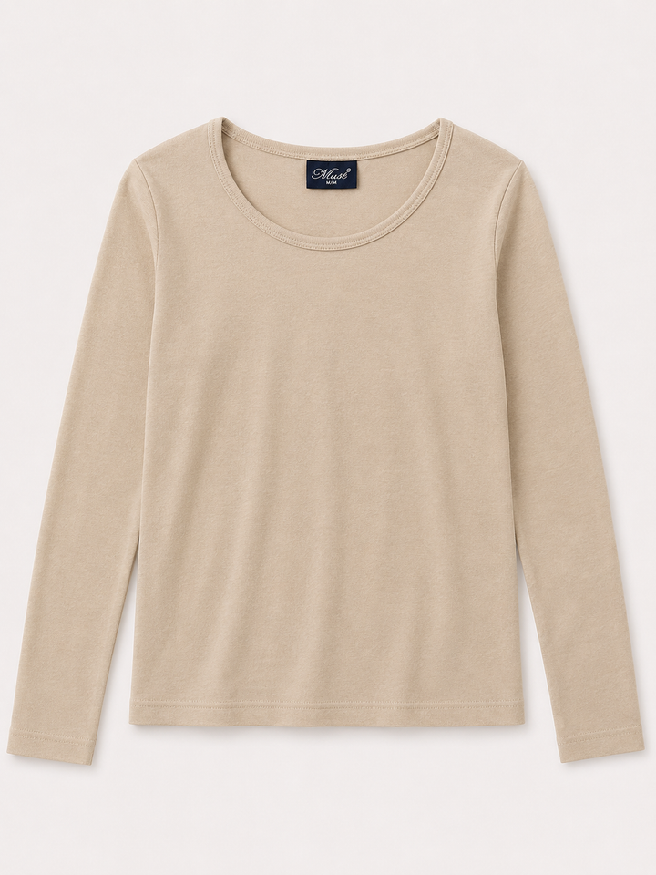 Youth Girls Long Sleeve Rib Tee