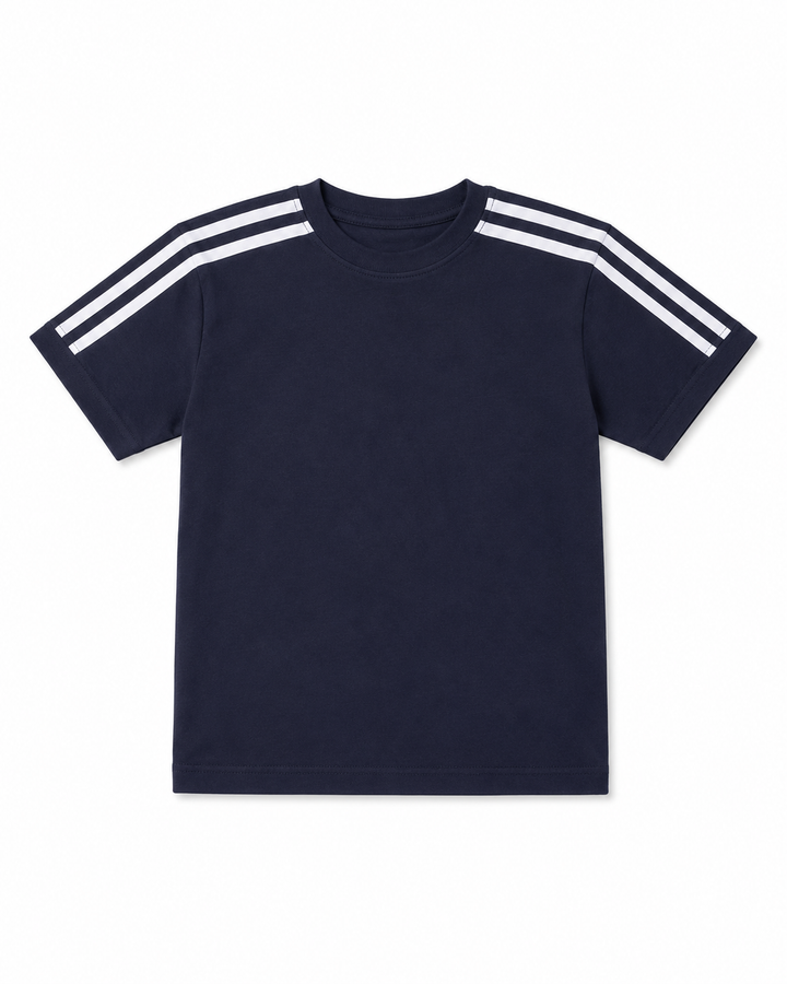 NONBRANDED YOUTH  SHOULDER STRIPES TSHIRT