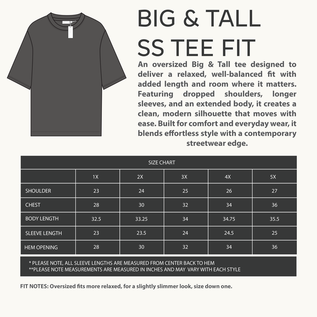 CORE COLLECTIVE BIG & TALL SUBURB HEAVYWEIGHT SS TEES