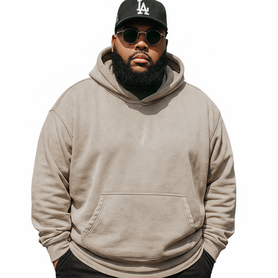 CORE COLLECTIVE BIG & TALL GRASSROOTS LIQUID WASH PULLOVER HOODIE